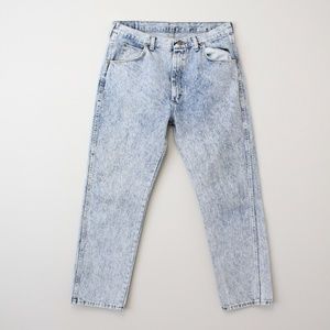 Acid Washed Jeans, Vintage Wrangler, Waist Size 36